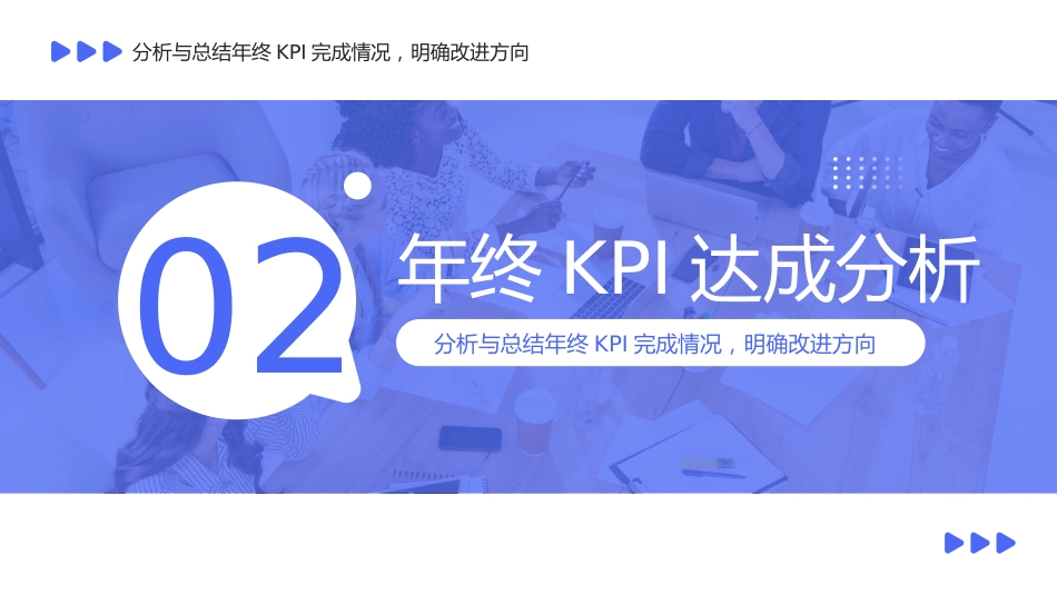 蓝色简约年终部门KPI总结汇报PPT模板_第8页