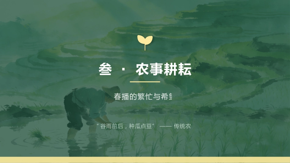 谷雨时节PPT二十四节气之谷雨介绍主题班会课件_第8页