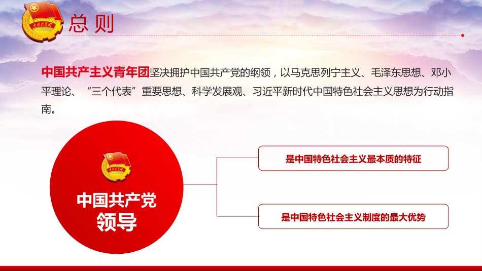 团课PPT:学习贯彻《中国共产主义青年团章程》,切实担起新时代新征程党赋予共青团的使命任务_第6页