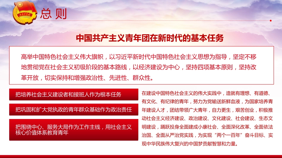 团课PPT:学习贯彻《中国共产主义青年团章程》,切实担起新时代新征程党赋予共青团的使命任务_第8页