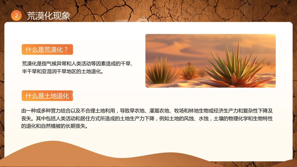6月17日世界防治荒漠化与干旱日PPT精美课件_第7页