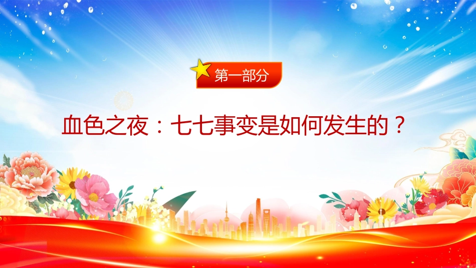 七七事变88周年PPT2025年勿忘国耻吾辈自强主题班会课件_第3页