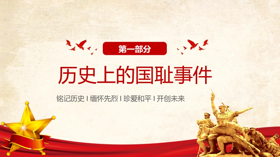 2025铭记历史勿忘国耻九一八事变PPT红色党政风吾辈自强圆梦中华勿忘九一八课件_第3页