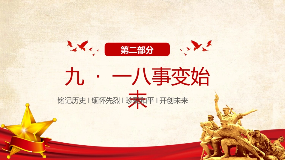 2025铭记历史勿忘国耻九一八事变PPT红色党政风吾辈自强圆梦中华勿忘九一八课件_第9页