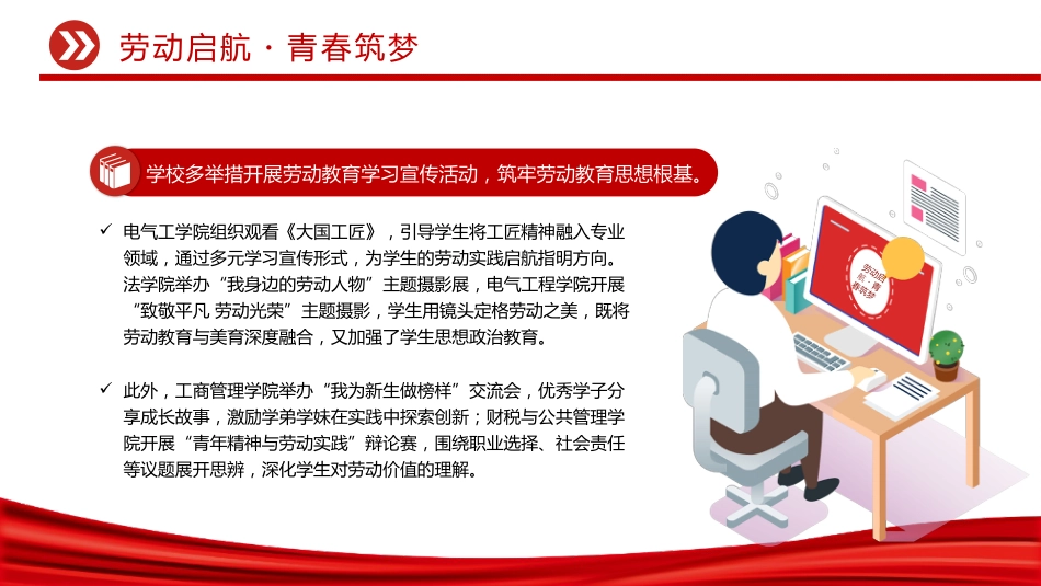 讲稿+PPT课件:劳动教育宣传周PPT美好生活劳动创造主题活动模板_第5页