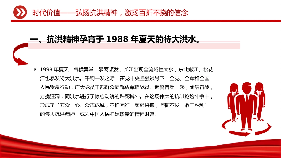 讲稿+PPT课件:抗洪精神PPT中国共产党人的精神谱系学习课件_第10页