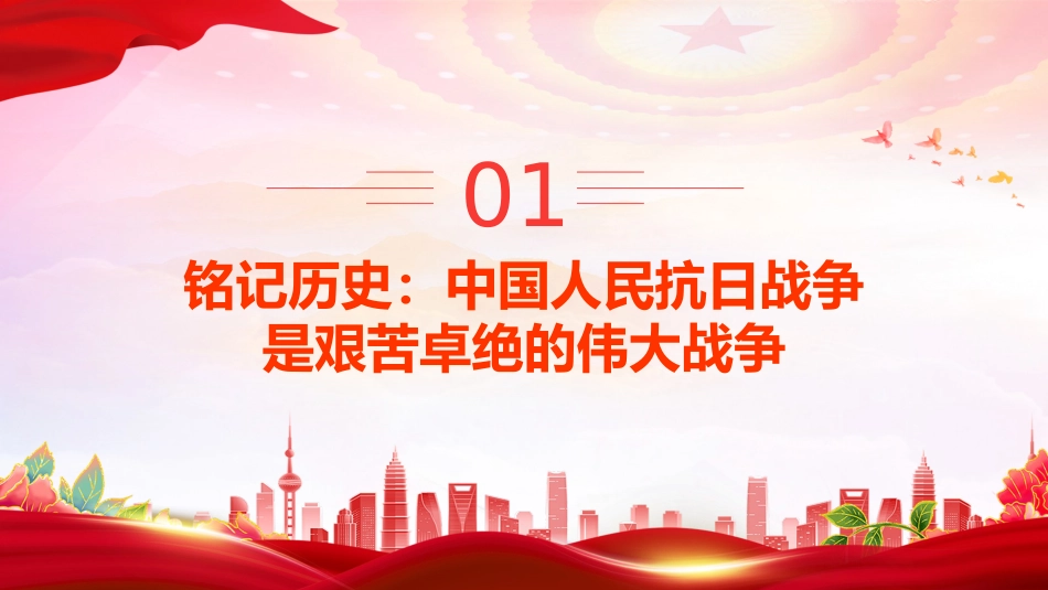 总书记的部分相关重要论述讲稿+PPT课件:铭记历史 缅怀先烈 珍爱和平 开创未来_第3页
