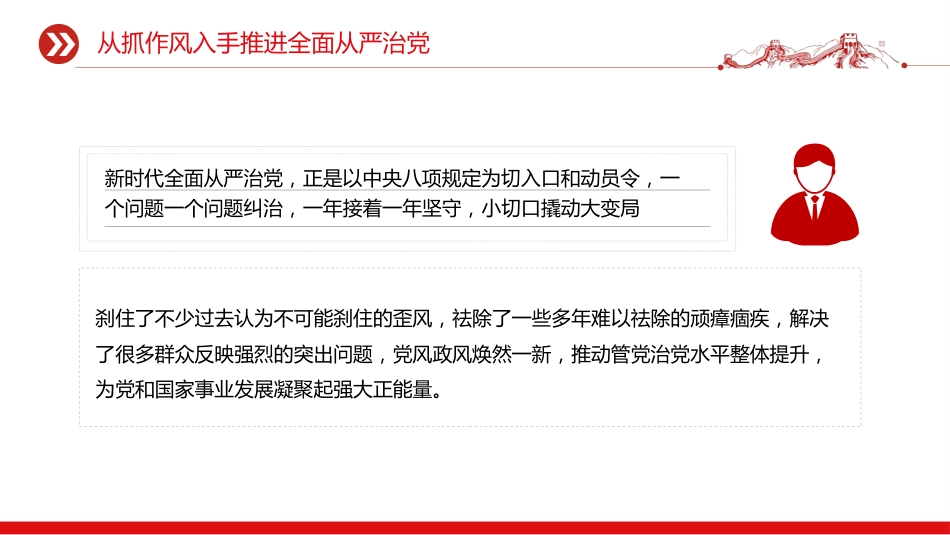 党课讲稿+PPT课件:2025从抓作风入手推进全面从严治党_第9页