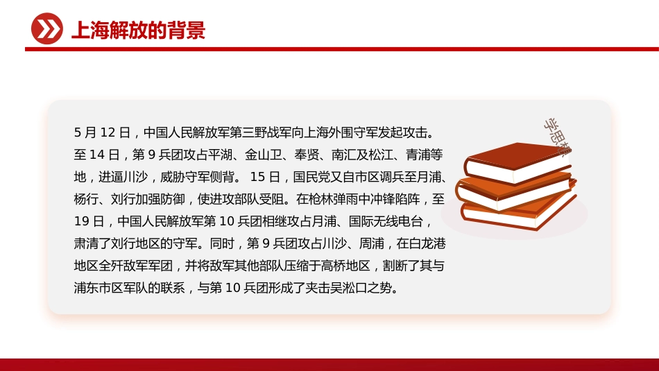 党课讲稿+PPT课件:5.27上海解放纪念日PPT铭记历史荣光共筑时代华章党课_第8页