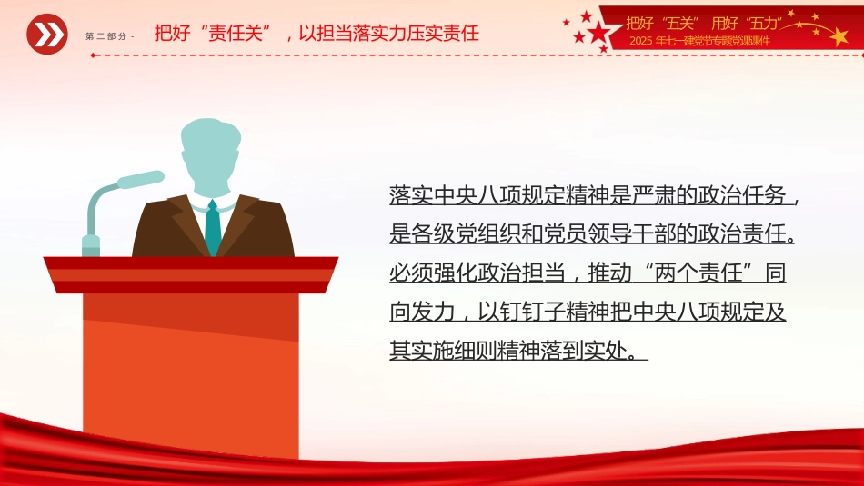 2025年七一建党节专题党课讲稿+PPT课件：把好“五关”用好“五力”_第10页