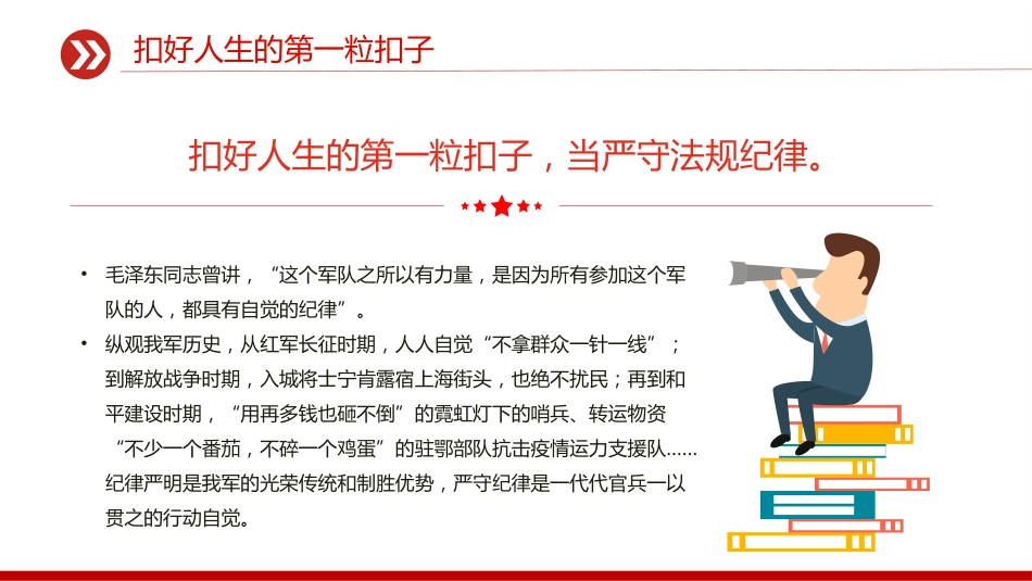 部队官兵思想教育党课课件讲稿+PPT课件：2025扣好人生的第一粒扣子_第10页