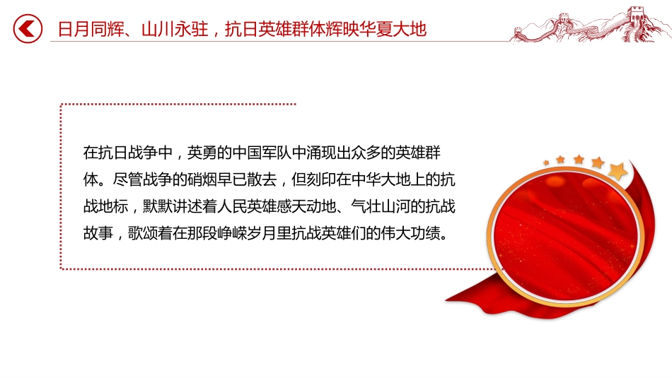 纪念抗日战争胜利80周年党课讲稿+PPT课件：重温抗日英雄故事_第5页