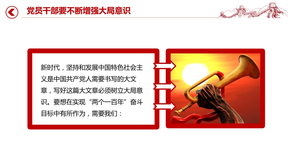 党课讲稿+PPT课件:党员干部要不断增强大局意识_第4页