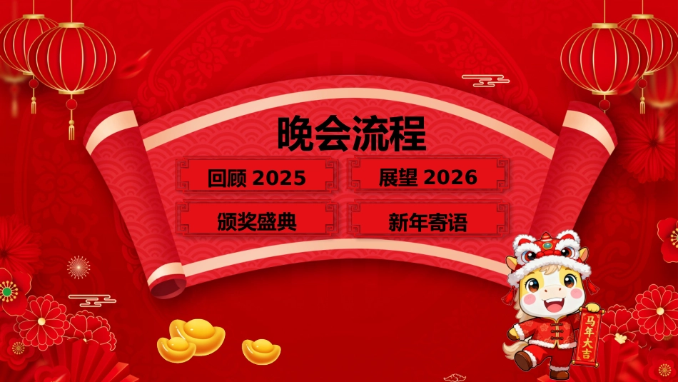 福马贺岁年会PPT2026公司年会企业联欢会颁奖典礼晚会模板_第7页