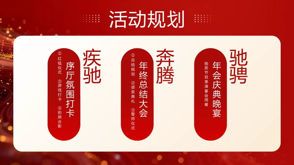 2026马年新年年会尾牙夜活动策划PPT创意商务风年会年终课件_第10页