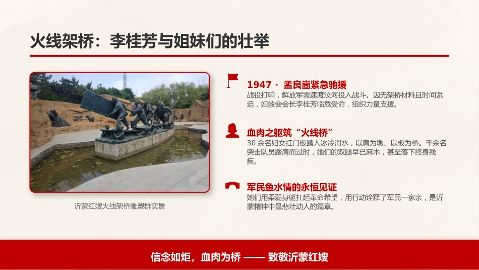 沂蒙红嫂PPT缅怀革命先烈传承沂蒙精神课件_第9页