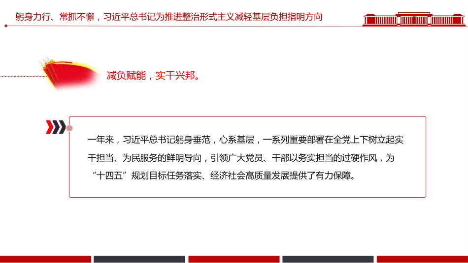 整治形式主义为基层减负综述课件讲稿+PPT课件：减负增效添干劲 实干担当谱新篇_第9页