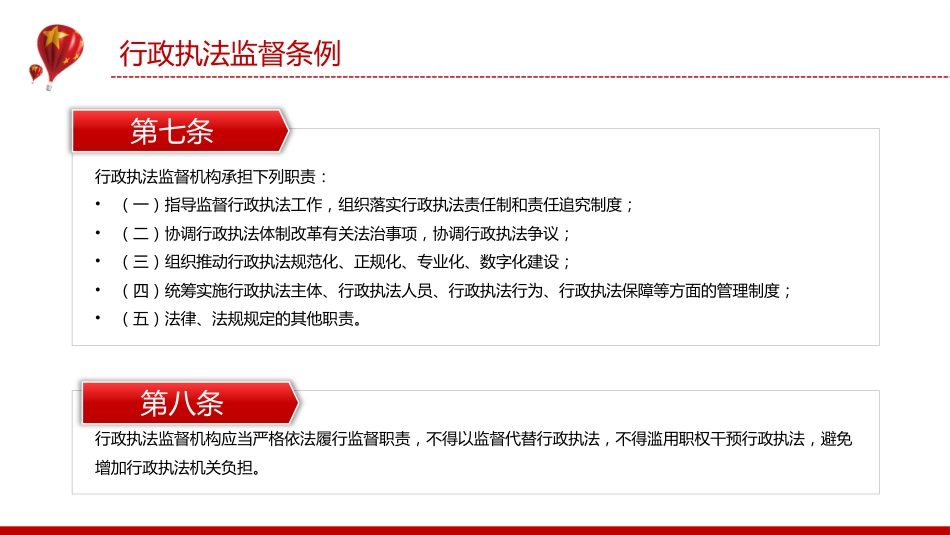 法律法规课件讲稿+PPT课件：《行政执法监督条例》_第6页