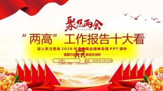 两会专题课件讲稿+PPT课件：“两高”工作报告十大看点
