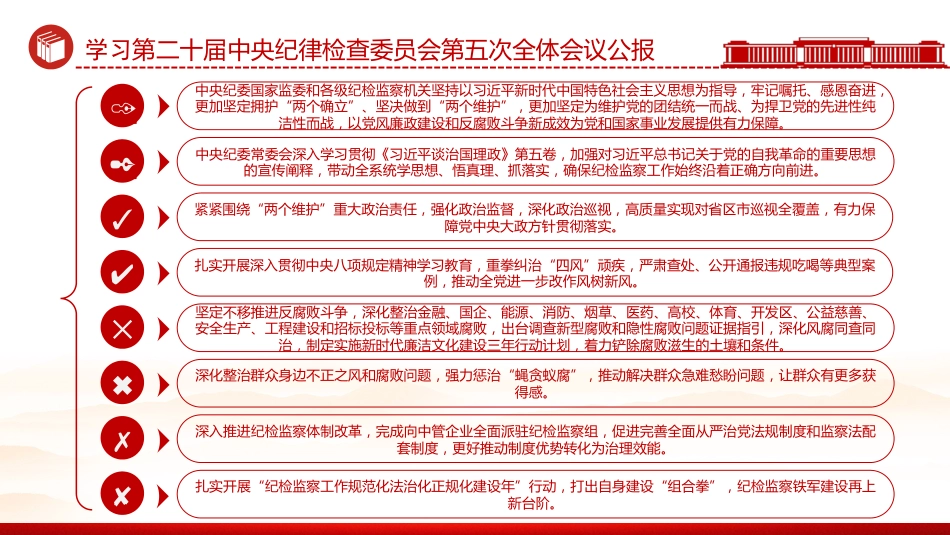 党课讲稿+PPT课件：学习贯彻二十届中央纪委五次全会公报_第7页