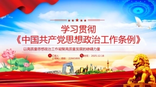 讲稿+PPT课件：学习贯彻《中国共产党思想政治工作条例》发言材料