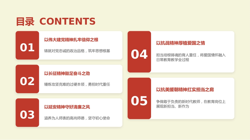 讲稿+PPT课件：弘扬五大精神，忠诚党的教育事业_第3页