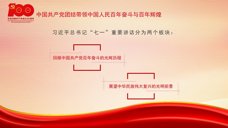 党课讲稿+PPT系列第36期：伟业彪炳史册  经验启迪未来（100周年，“七一”讲话）_第5页
