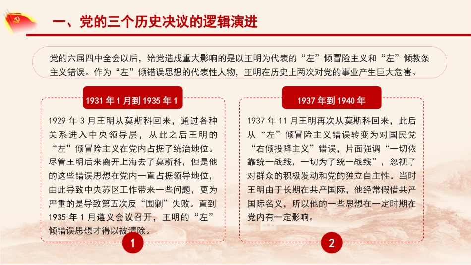 党课讲稿+PPT系列第56期：党的三个历史决议的逻辑演进和历史启示（学习贯彻六中全会精神）_第7页