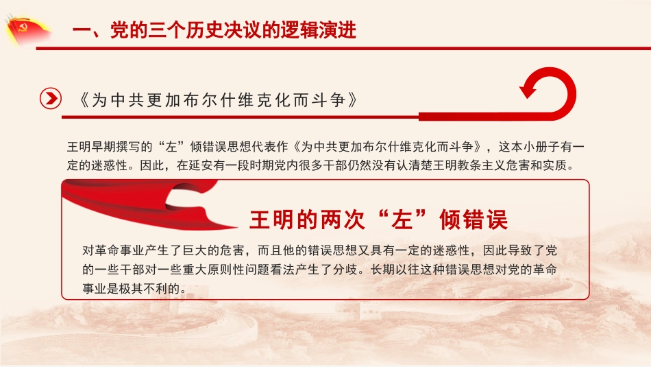 党课讲稿+PPT系列第56期：党的三个历史决议的逻辑演进和历史启示（学习贯彻六中全会精神）_第8页