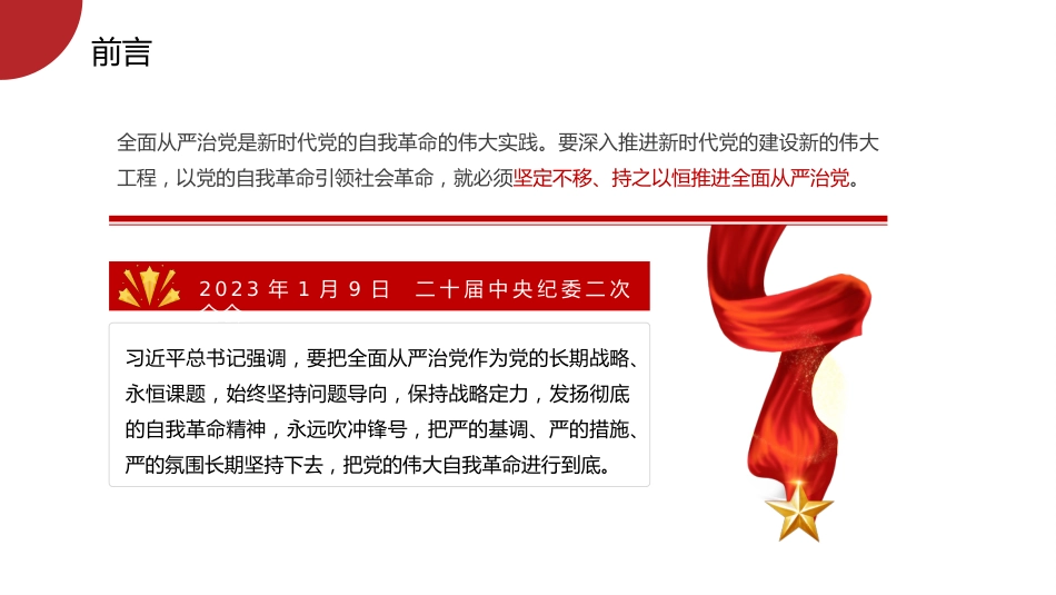 党课讲稿+PPT系列第192期：坚定不移推进全面从严治党的七个重要任务（二十大学习材料）_第2页