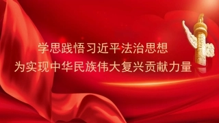 党课讲稿+PPT系列第308期：学思践悟习近平法治思想 为实现中华民族伟大复兴贡献力量