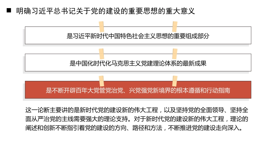 党课讲稿+PPT系列第351期：“十三个坚持”破难题 守正创新有章法——学好用好习近平总书记关于党的建设的重要思想_第6页