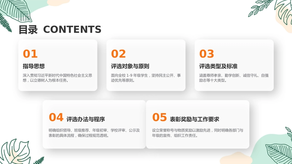 十佳少年PPT学校2026年度十佳新时代好少年评选方案模板_第2页