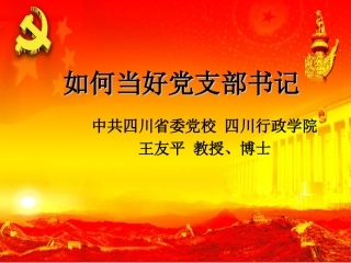 党支部书记培训课件