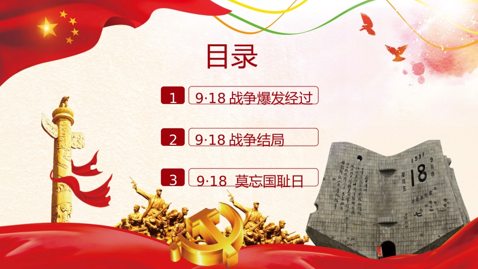 勿忘九一八党课课件_第3页