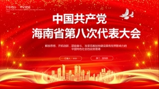 海南省第八次党代会精神解读ppt