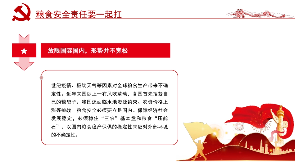 粮食安全专题党课ppt:粮食安全要强调责任二字_第6页
