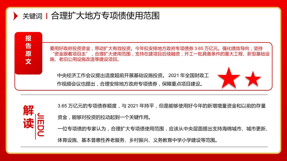 党课ppt:2022两会政府工作报告中43个关键词解读PPT_第6页
