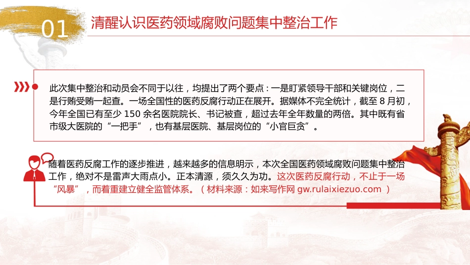 医疗卫健廉政党课ppt+讲稿:践行医者仁心,弘扬廉洁风(3600字,22张幻灯片)_第9页