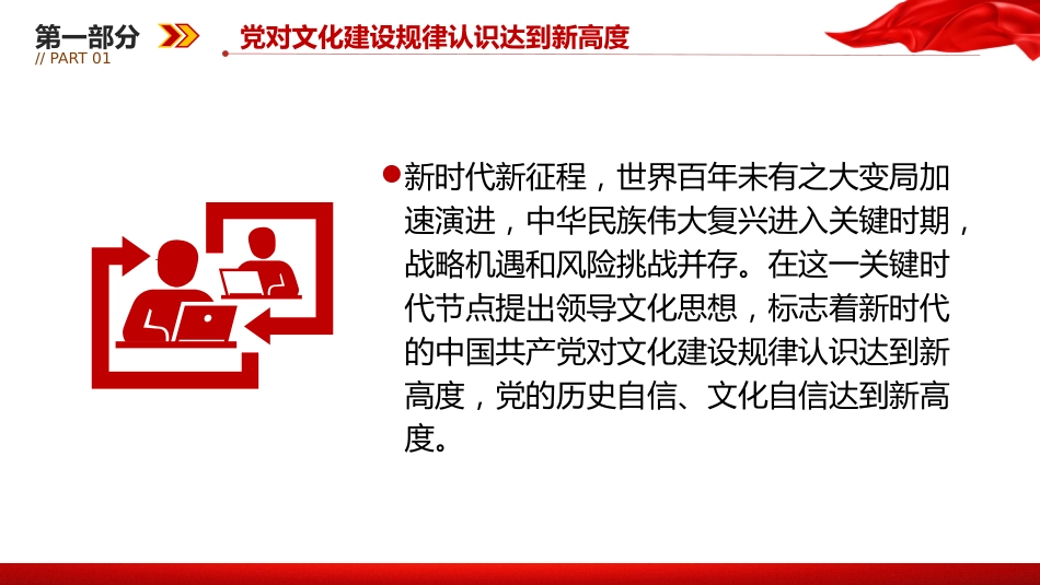 文化思想党课ppt+讲稿:勇担新时代文化使命(4500字,27张,宣传思想文化工作)_第5页