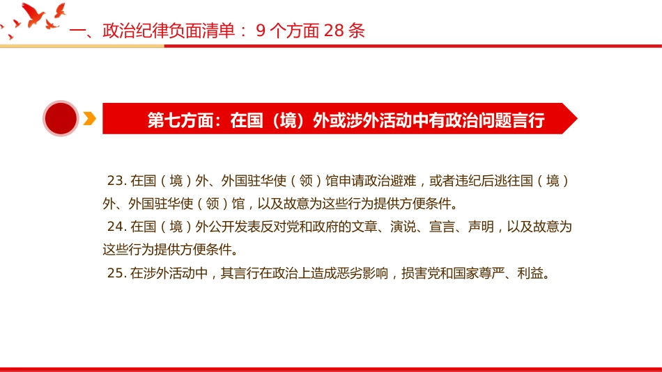党纪党课ppt:《纪律处分条例》149条负面清单解读(44张)_第10页