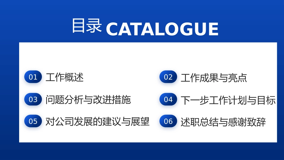 蓝色总结述职ppt模板_第2页