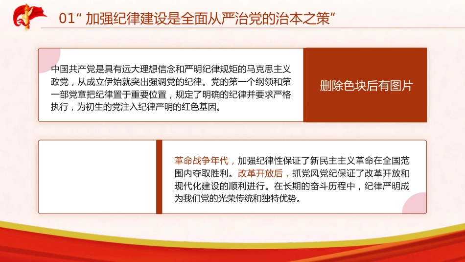 党纪建设、严明党的纪律重要论述专题党课ppt+讲稿（6500字，24张）_第5页