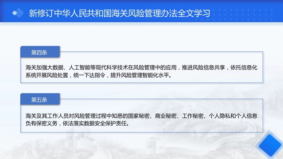 《海关风险管理办法》全文学习ppt(3100字,19张)_第9页