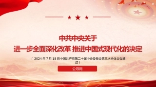 二十届三中全会《决定》学习（22000字，150张）