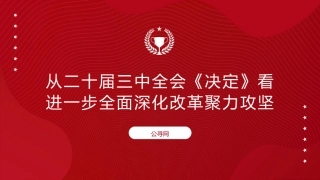 从二十届三中全会《决定》看进一步全面深化改革聚力攻坚（9500字，73张）