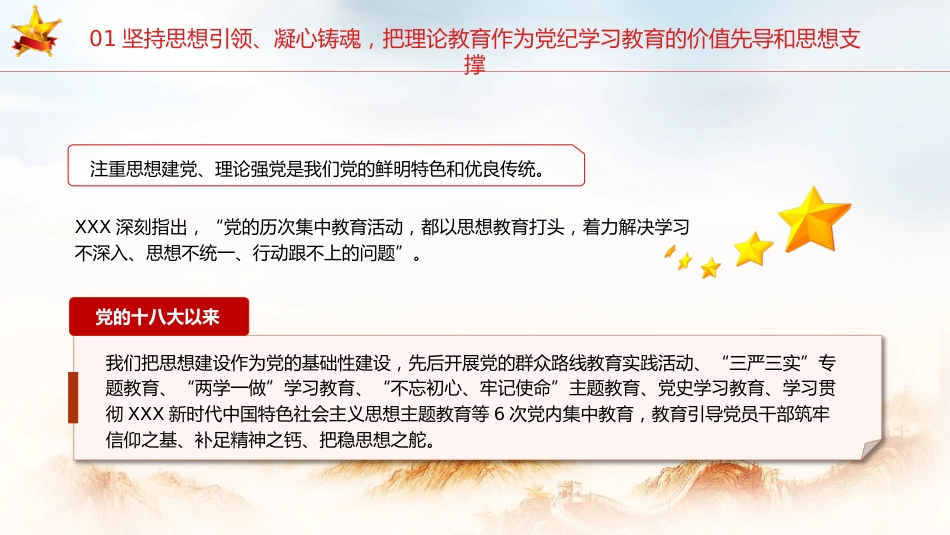 党纪学习教育党课ppt+讲稿:把思想引领、党性锻炼、廉洁要求贯穿始终(4000字,24张)_第6页