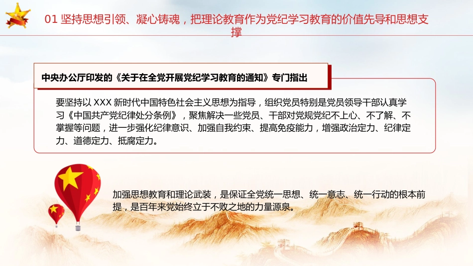 党纪学习教育党课ppt+讲稿:把思想引领、党性锻炼、廉洁要求贯穿始终(4000字,24张)_第7页