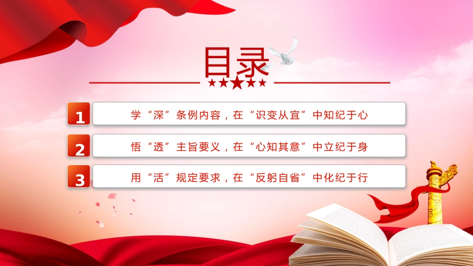 党纪党课ppt+讲稿:知纪于心、立纪于身、化纪于行(1700字,13张)_第3页