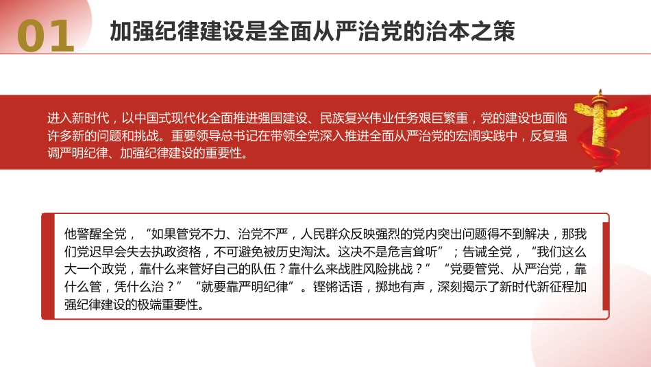 党纪党课ppt+讲稿:总书记关于严明党的纪律系列重要论述专题学习(6000字,36张)_第6页
